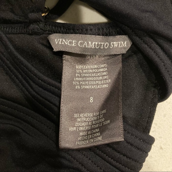 Black peekaboo one piece bathing suit - Picture 4 of 5